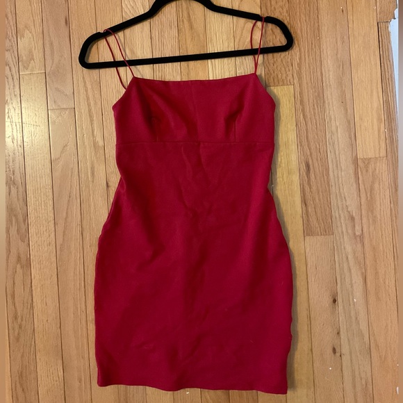 UO Red Mini Dress - Picture 2 of 4